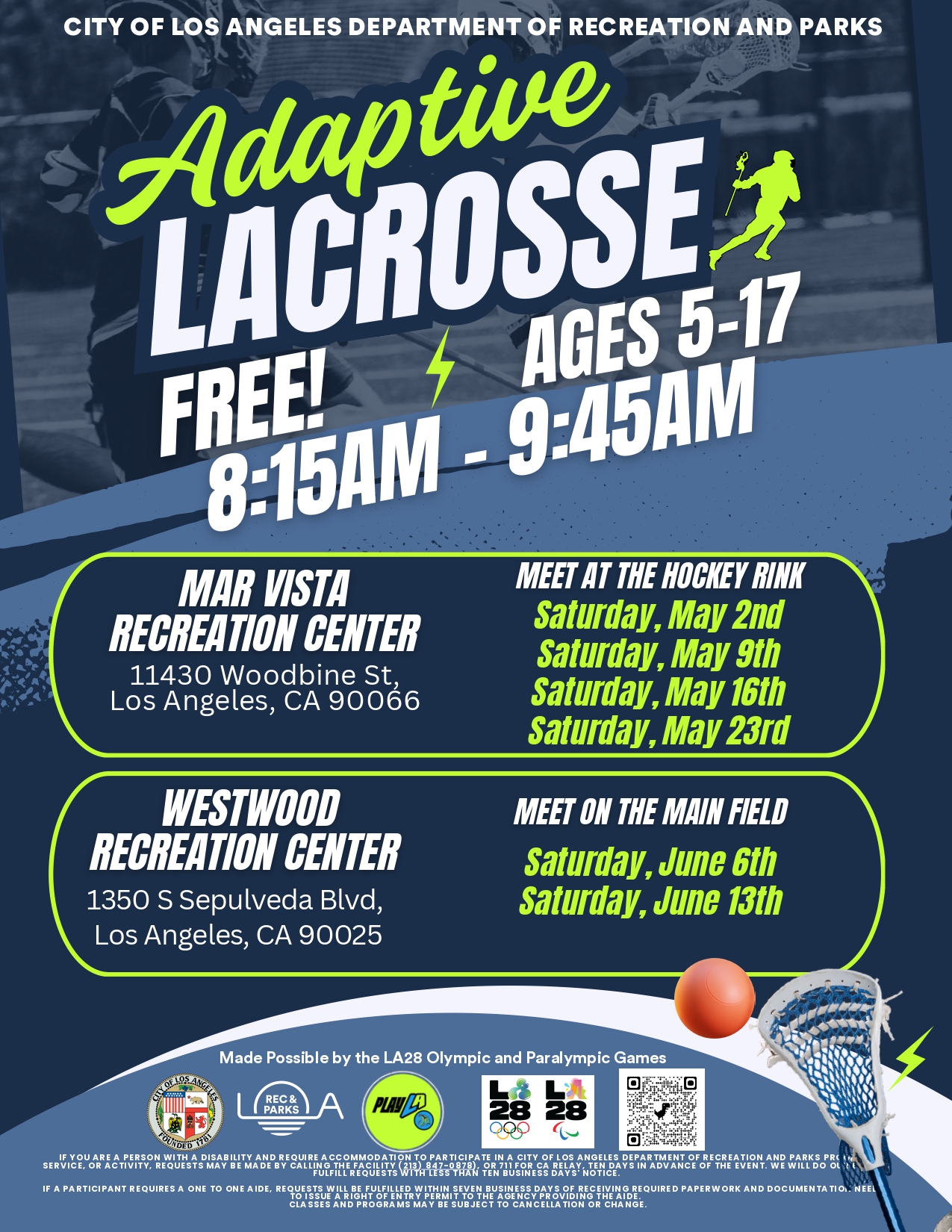 Adaptive Lacrosse 2026 english version